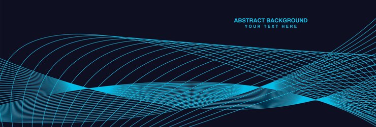 Vector blue wave background illustration blue wave vector design blue social media banner background