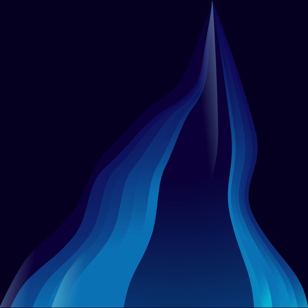 Blue wave background vector template