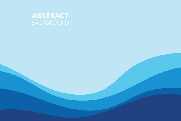 Blue wave Baground Wallpaper pattern vector