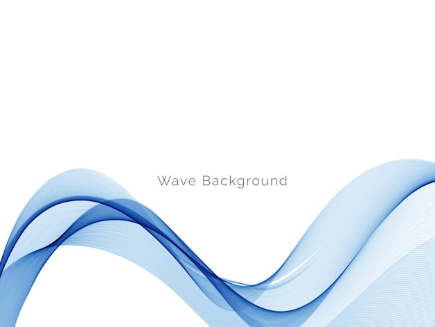 Blue wave concept background illustration