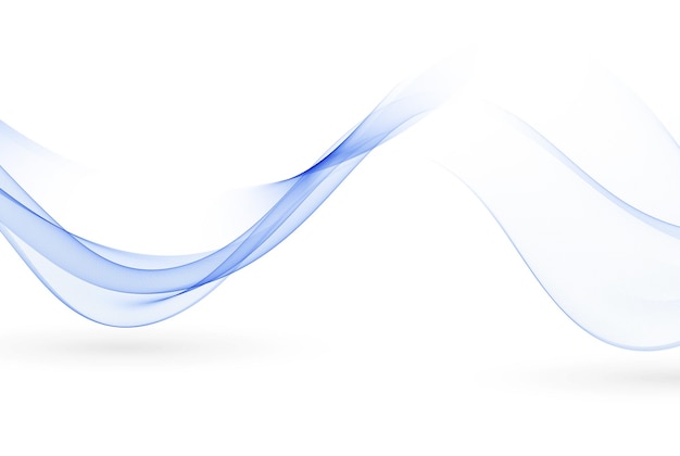 blue wave for design brochure website flyer a stream of transparent blue ox on a white background
