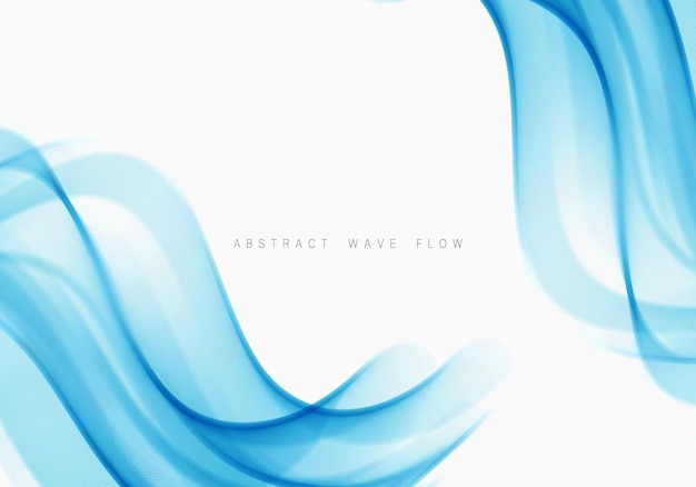 Blue wave flow background