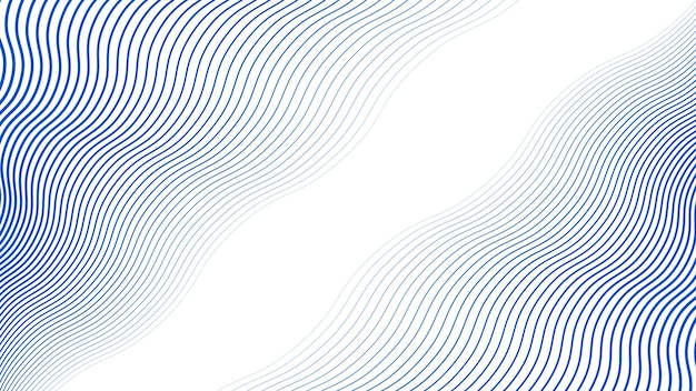 青い波線抽象的な背景ベクトル画像