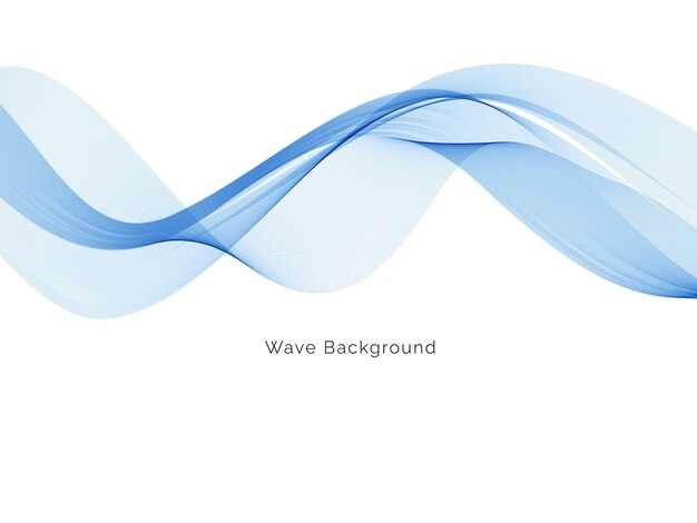 Blue wave modern stylish background