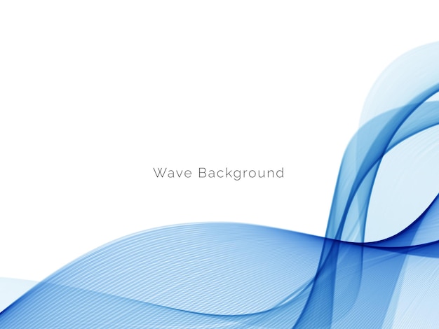 Blue wave stylish dymanic background vector