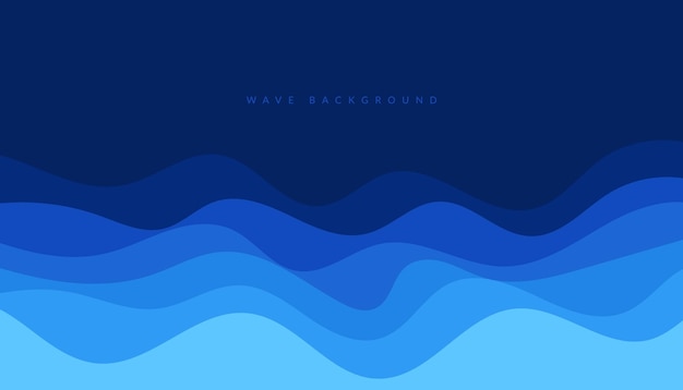 a blue wave that is on a blue background