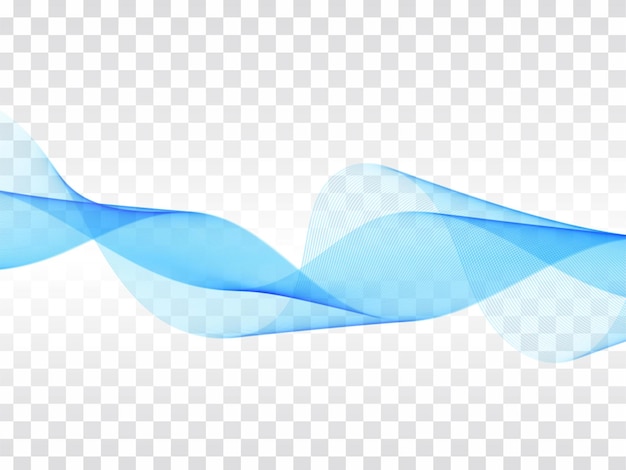 Blue wave transparent background