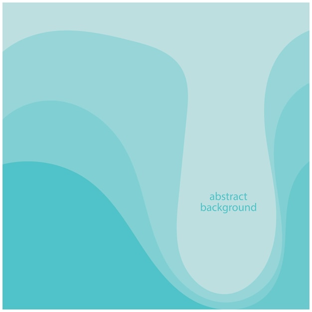 青い波ベクトル抽象的な背景フラットデザインストックイラスト