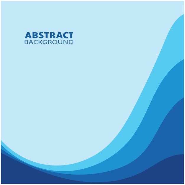 블루 웨이브 벡터 추상적인 배경 평면 디자인 재고 일러스트 레이 션