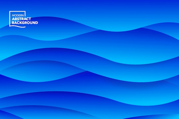 Blue wave vector abstract background