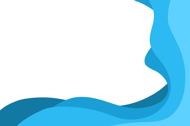 a blue wave with a white background with a blue line