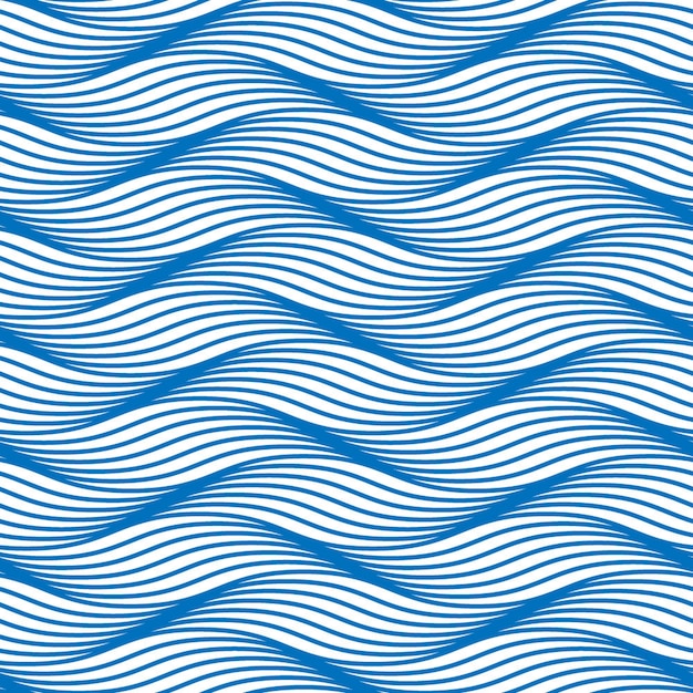 Vector blue waves pattern