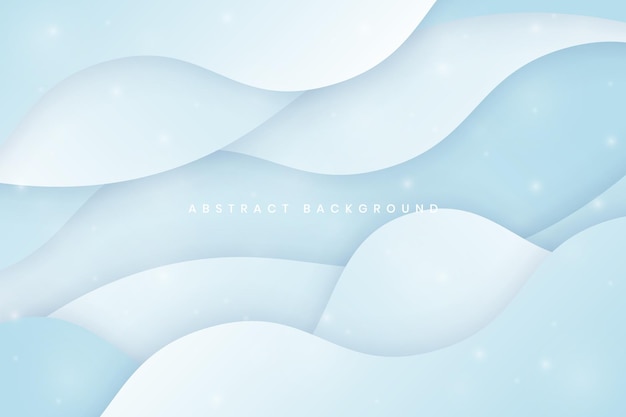 Blue wavy abstract background