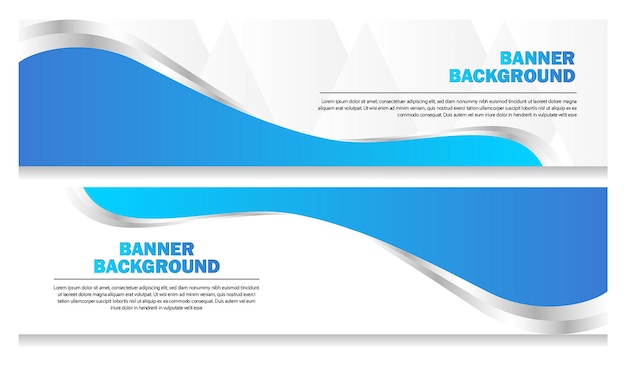 Blue Wavy Background Headers