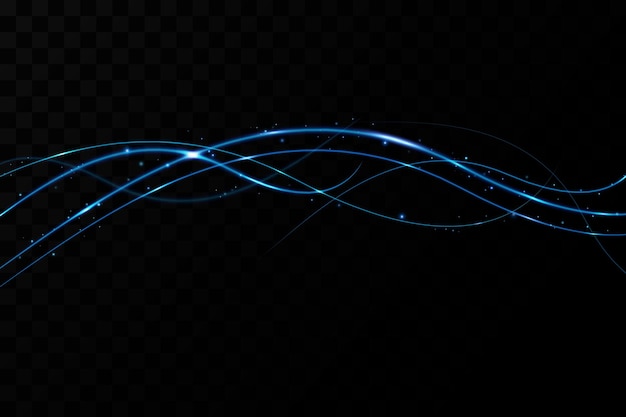 Blue wavy light lines backgroundchristmas decoration