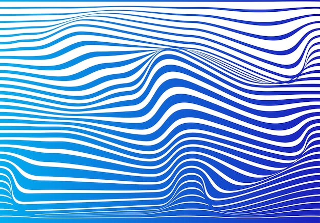 Blue Wavy lines monochrome wavy lines