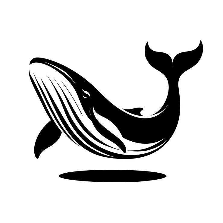 Premium Vector | Blue whale