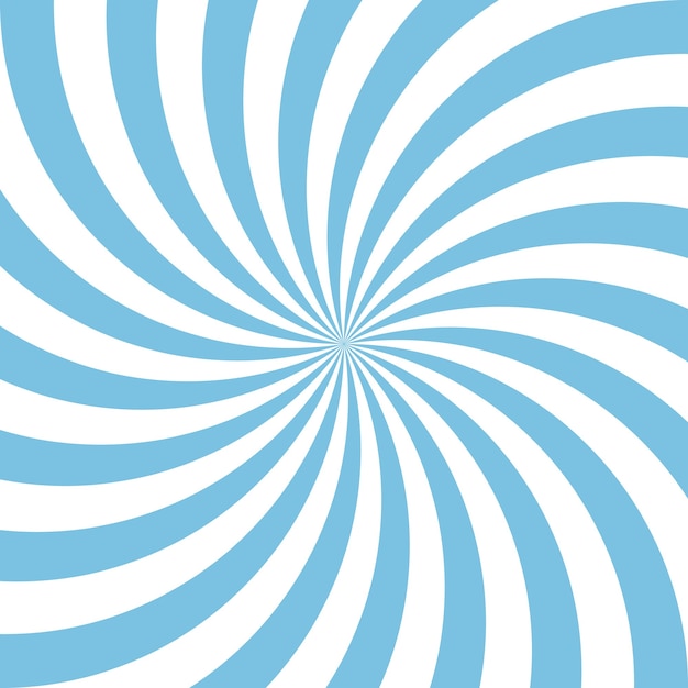 Vector blue and white abstract spiral background.