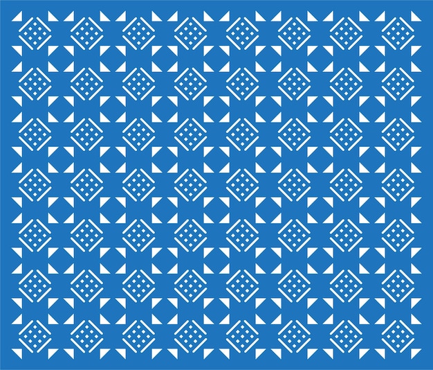 Blue and white design pattern template