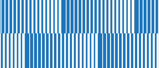 Vector blue and white lines on a striped fabric