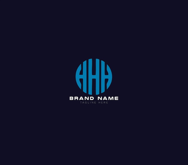 'hh name'이라는 제목의 파란색과 흰색 로고