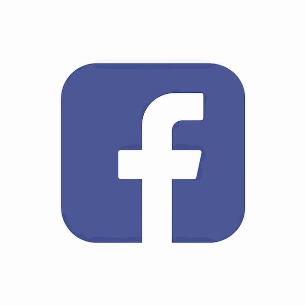 青と白のロゴでフェイスブックのクォーテーションが書かれています