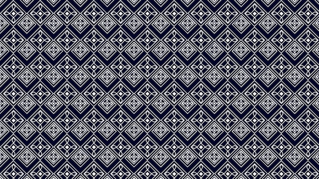 A blue and white pattern with a diamond.