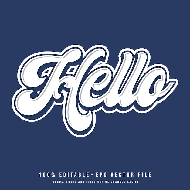 Vector a blue and white poster for the hello hello series