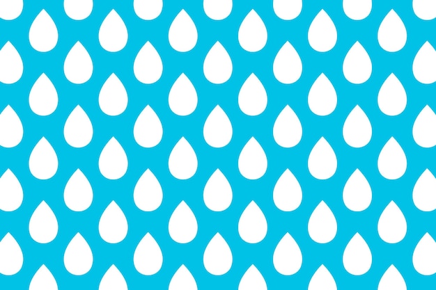파란색과 흰색 비 드롭 원활한 패턴 현대 물방울
