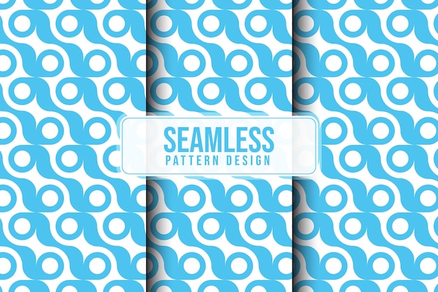 a blue and white seamless pattern with circles on the cover