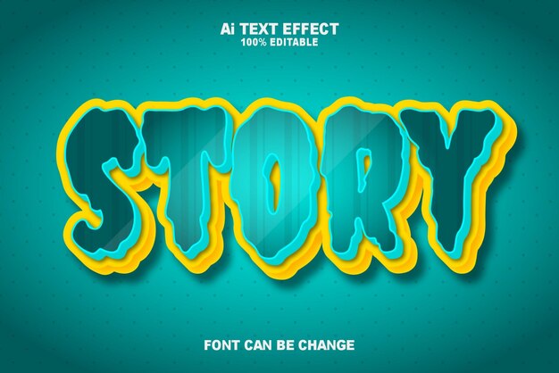 「ai text effect」と書かれた青と白の看板