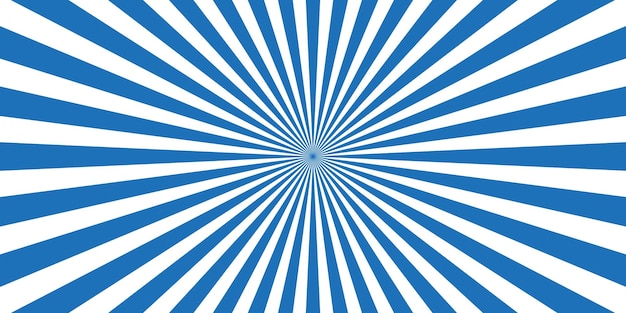 Vector blue and white sunburst rays background