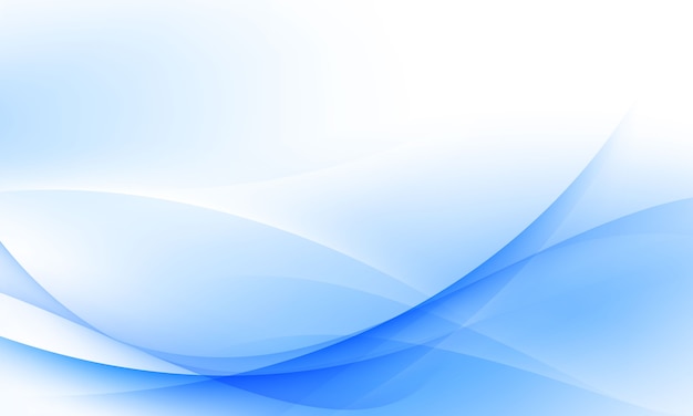 Vector blue and white wave background soft background