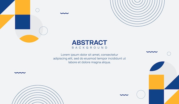 青と黄色の抽象的な幾何学的な背景ベクトル図