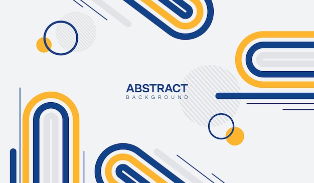 Blue and yellow abstract geometric background vector illustration