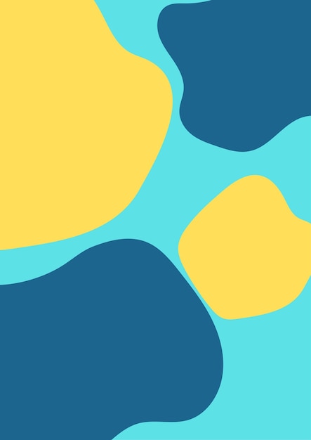 a blue and yellow background with a yellow and blue pattern