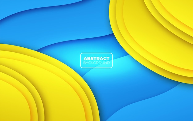 Blue yellow gradient abstract background