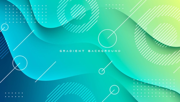 Blue and yellow gradient geometric shape background