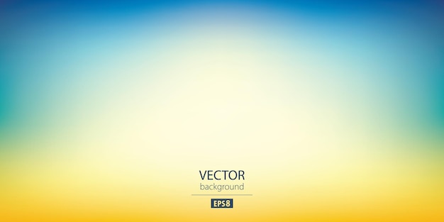 Vector blue and yellow gradient vector background