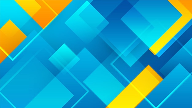 Blue yellow and orange abstract background Design for poster template on web backdrop banner brochure website flyer landing page presentation and webinar