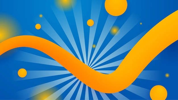 Blue yellow and orange abstract background for vector presentation design with modern and futuristic corporate concept