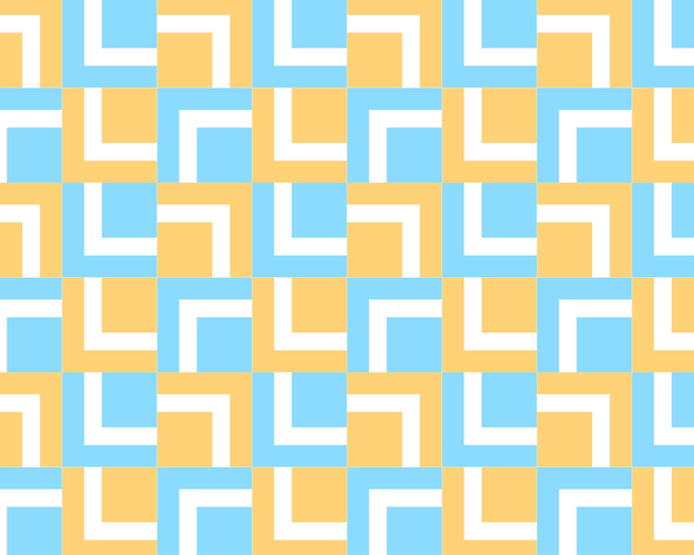 Vector blue yellow squared background