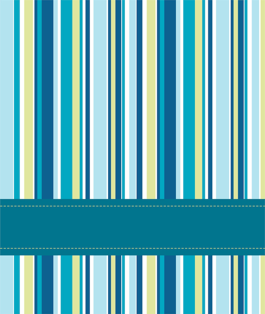 Vector blue and yellow striped retro background with tape for text