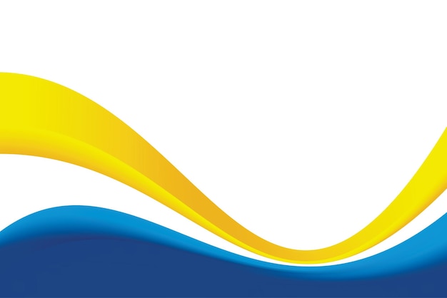 blue yellow wavy element background