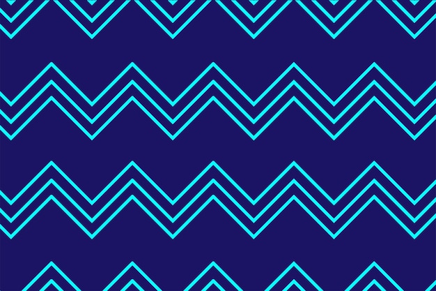 Blue Zig Zag Wave Pattern Background