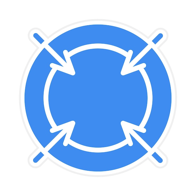 Вектор Викторное изображение значка синей зоны может быть использовано для battle royale