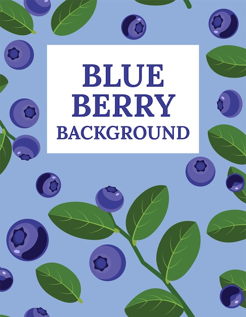 Vector blueberry background vector art