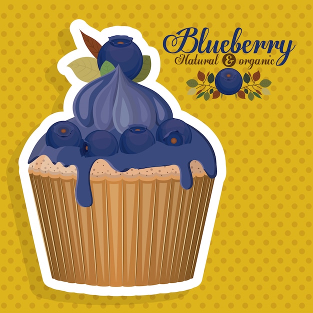 Blueberry design  vector illustration