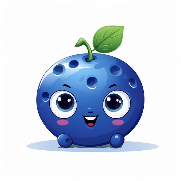 Vector blueberry isolated on transparent background