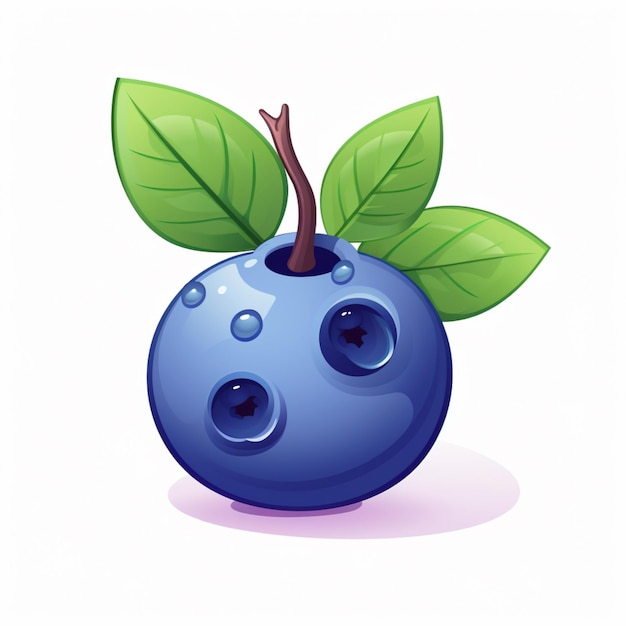 Blueberry isolated on transparent background